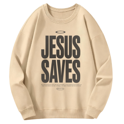Jesus Saves Bold Sweatshirt - Image 5