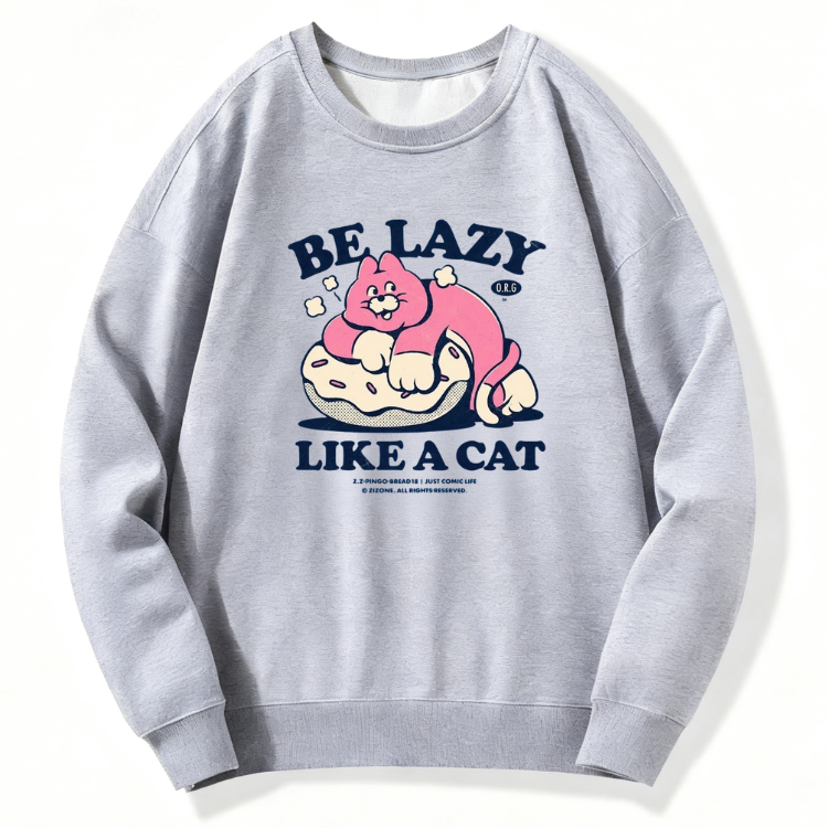 Be Lazy Like Cat Sweatshirt - Image 5
